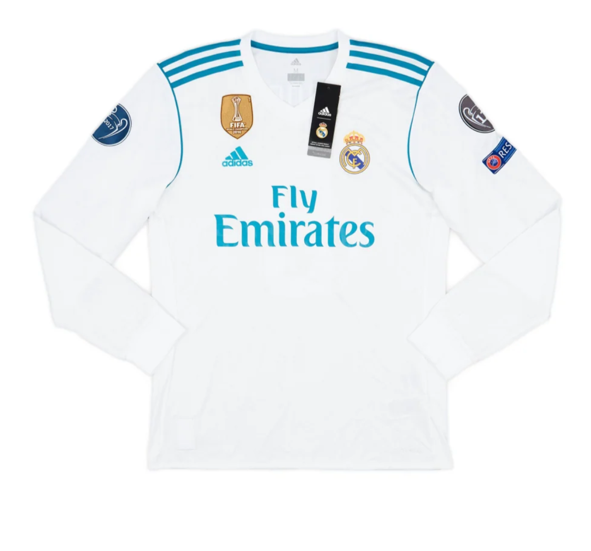 2017-18 Real Madrid CF Home Long Sleeve